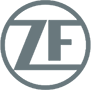 ZF Logo für Antriebstechnologie und Fahrzeugkomponenten